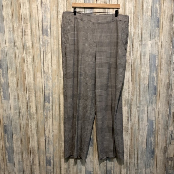 NWT Womens Lane Bryant Black and white plaid/houndstooth dress pants | Size 20 - Picture 9 of 10